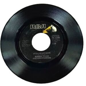 Bonnie Tyler It's About Time/It's A Heartache 45 RPM Vinyl Record